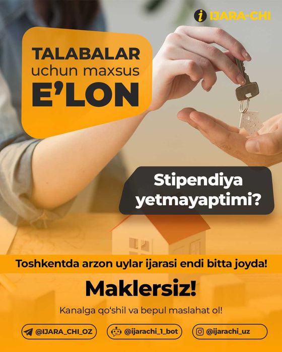 Talabalar uchun ijara uylar platformasi