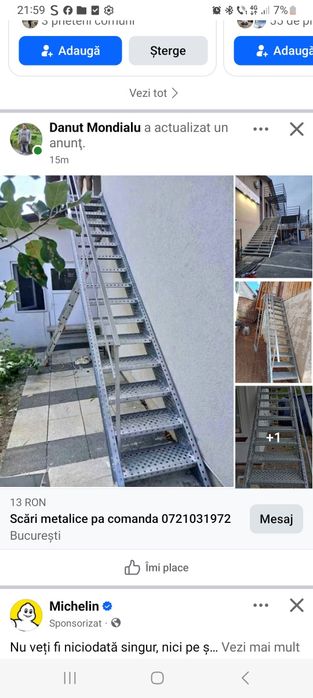 Scara zincata galvanizata la comandă oriunde în tara oferim și montaj