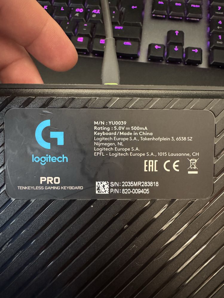 Logitech G Pro tastatura mecanica Gaming pe fir