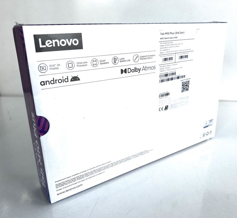 НОВ! Lenovo Tab M10 Plus 3rd Gen 64GB Grey 2г.Гаранция!