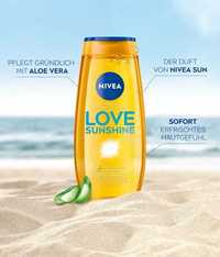 Gel de dus Nivea Love Sunshine, 250 ml, cu parfumul unic Nivea Sun