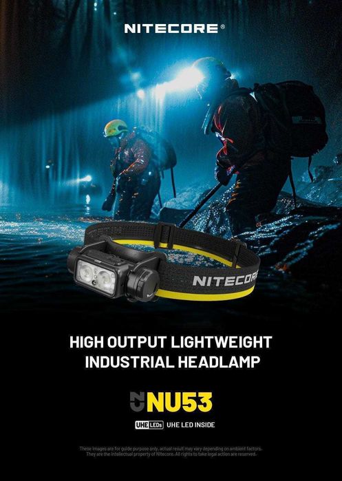Lanterna frontala NITECORE NU53 1800lm 175m lumini multiple