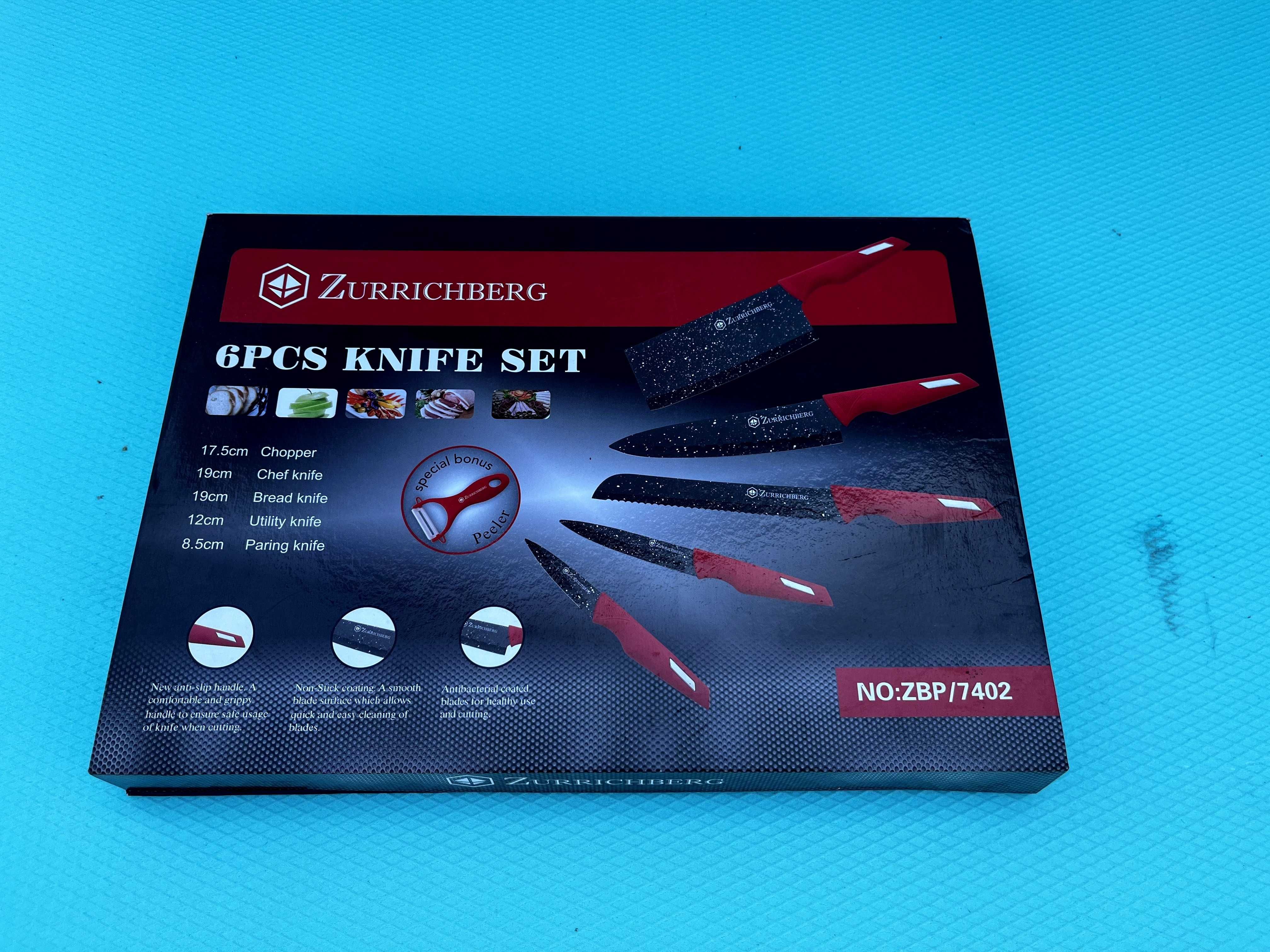 Комплект кухненски ножове Zurrichberg ZBP-7402 – 6 части + белачка