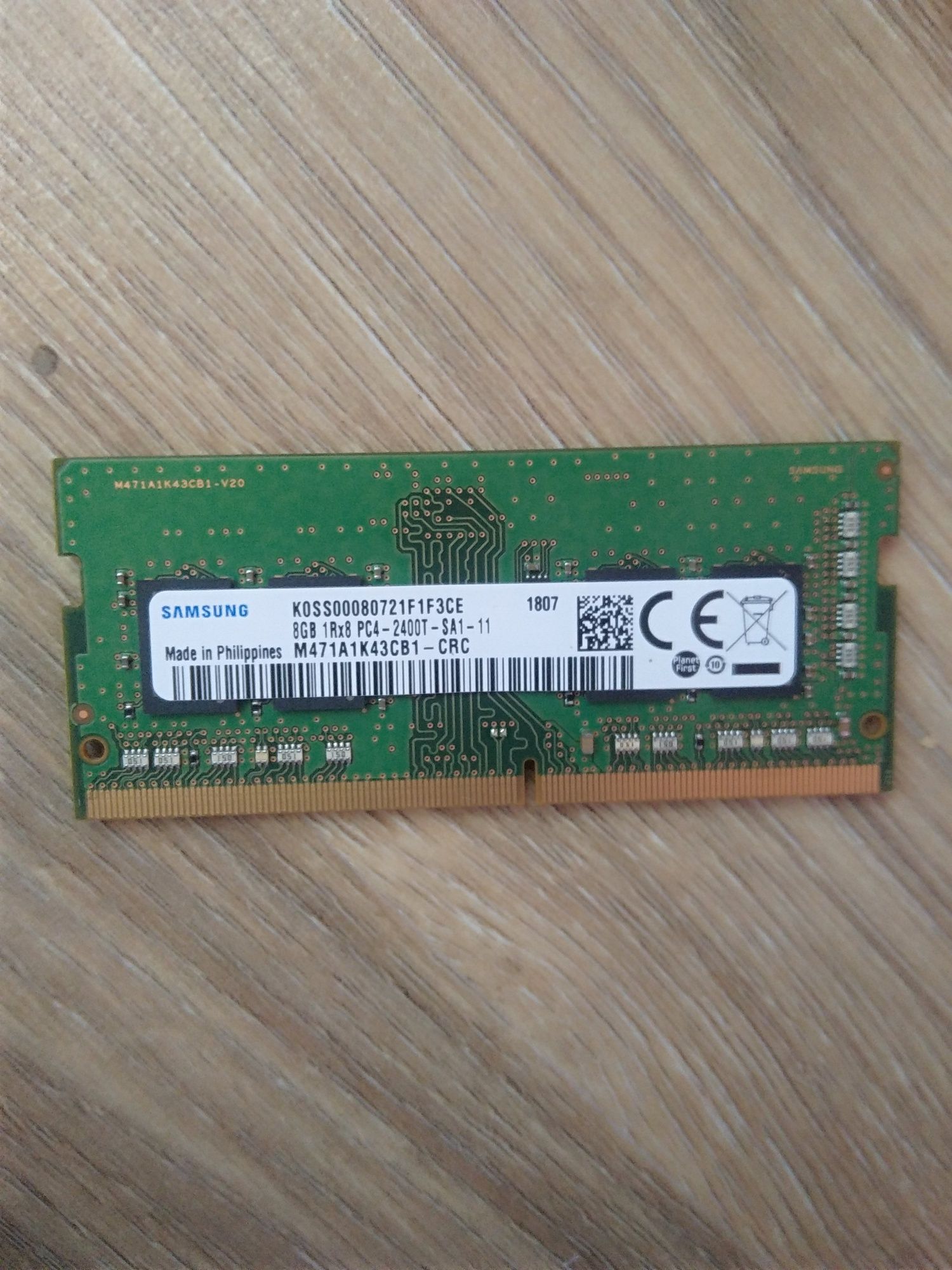 RAM D3 2G 1333, VS2GB1333; Samsung 8GB DDR4 2400 MHz