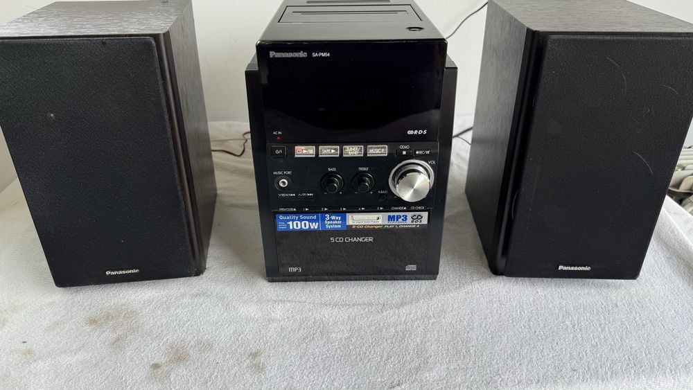 Combina audio Panasonic  100w , boxe 3 cai . Sistem audio.