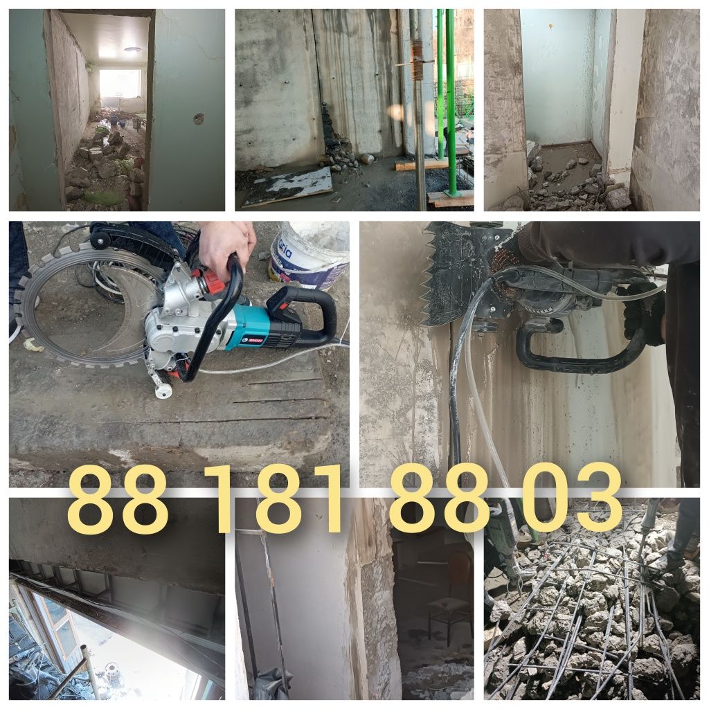Biton kesish beton burğulash 24/7 aloqada