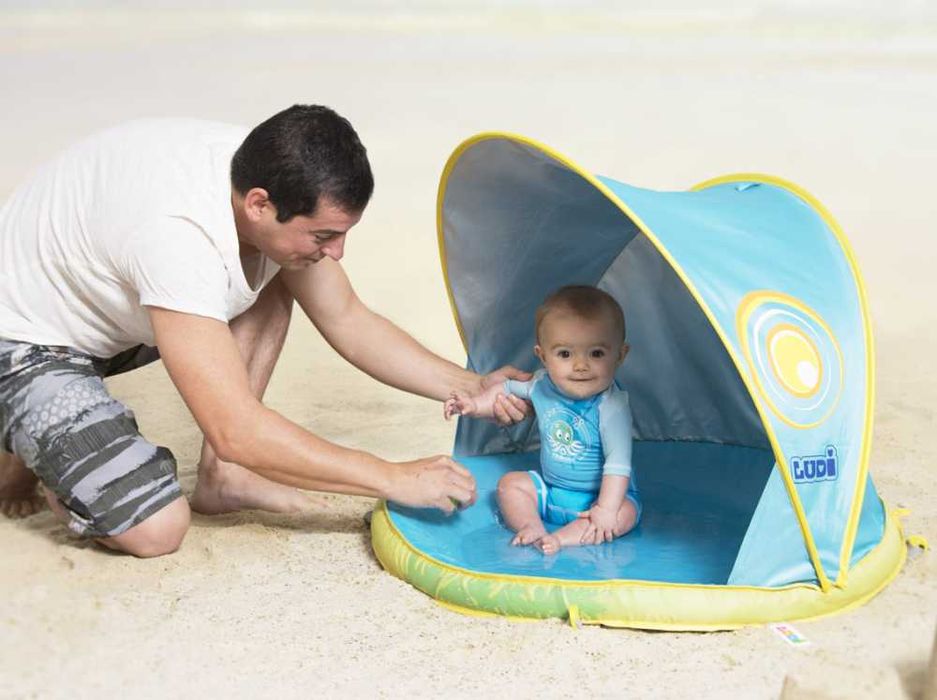 Cort de plajă anti-UV Ludi Baby – folosit doar o săptămână