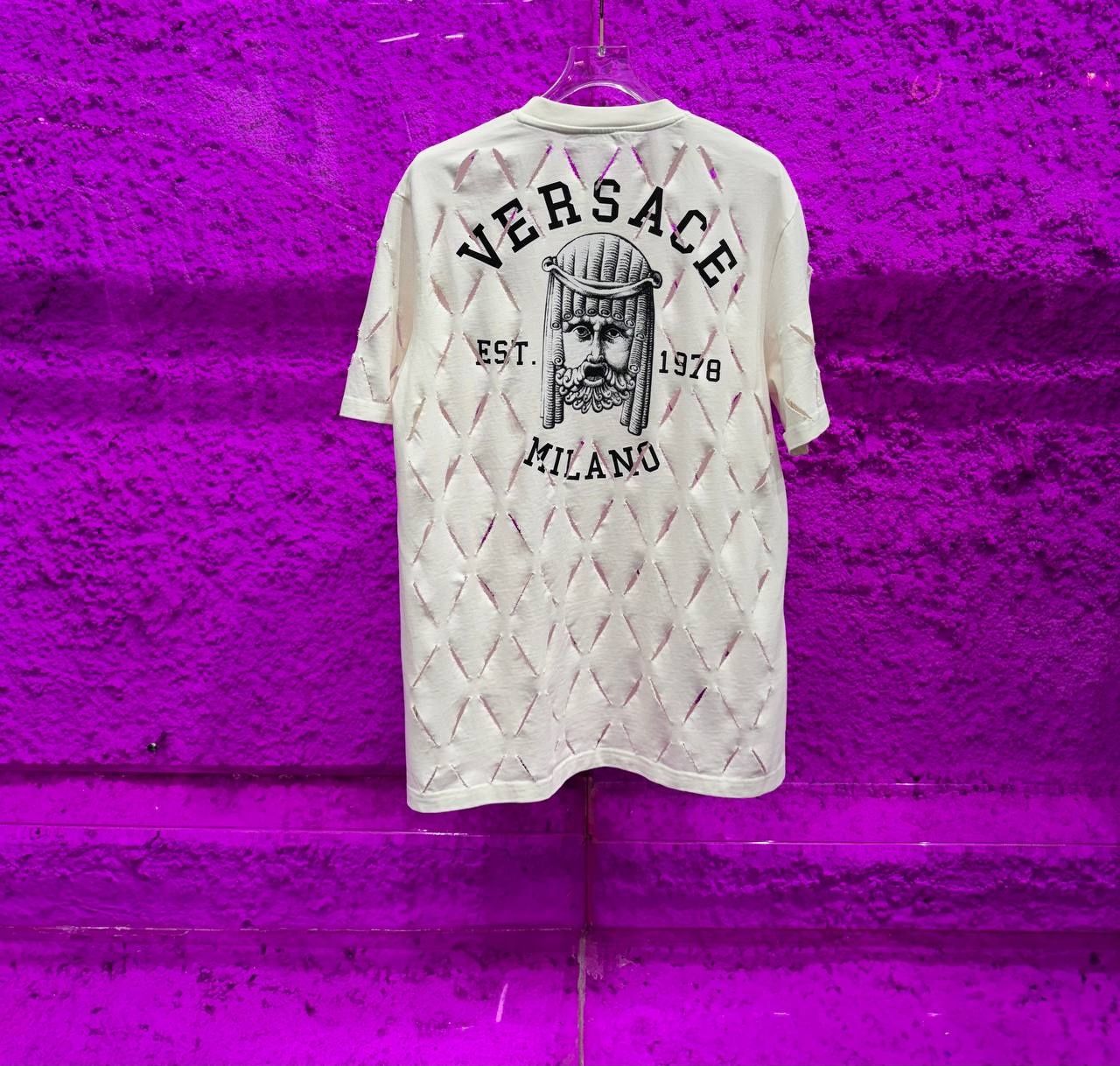 Versace тениски в черно и бяло
