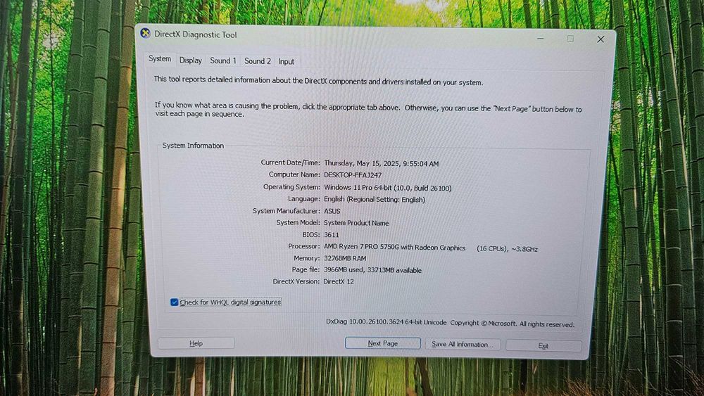 Desktop Gaming–AMD Ryzen 7 PRO 5750G + RTX 5070 OC, 32GB DDR4,2 TB SSD