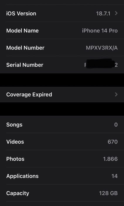 iPhone 14 PRO Space Black