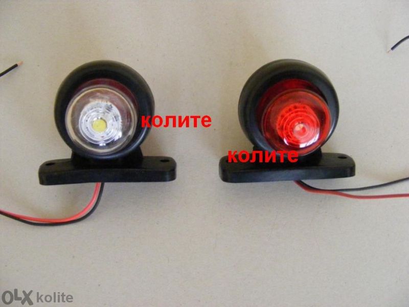 1бр. Лед LED мини рогчета светлини габарити  12-24V , 3 модела