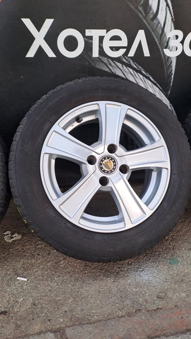 14" 4X100mm Алуминиеви джанти с Гуми 175/65/14 Подарък, 4x100