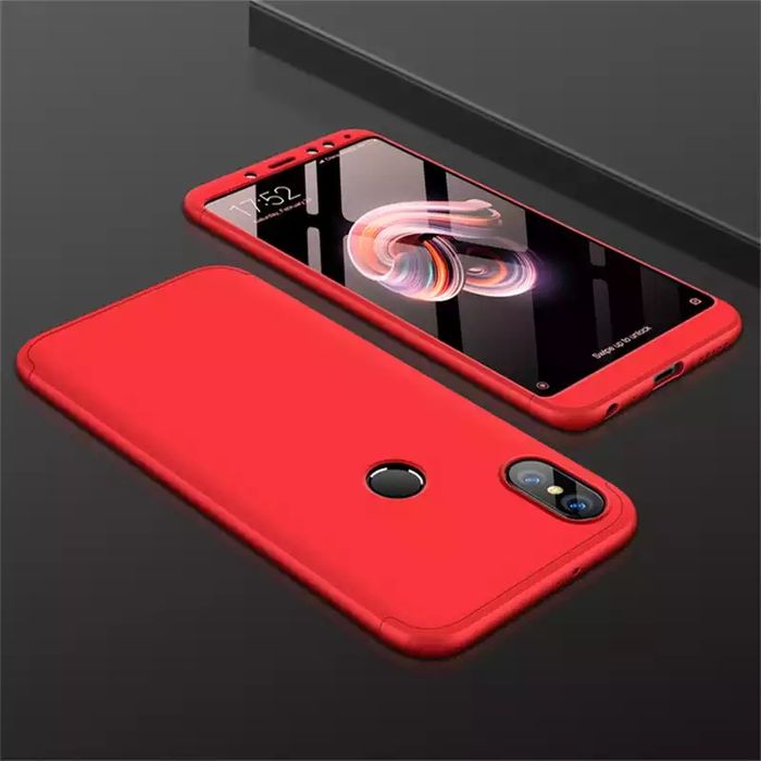 Кейс 360 градуса мат за Xiaomi Redmi Note 5 6 Pro 7 Redmi S2 Mi A2 A1