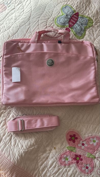 Geanta roz laptop