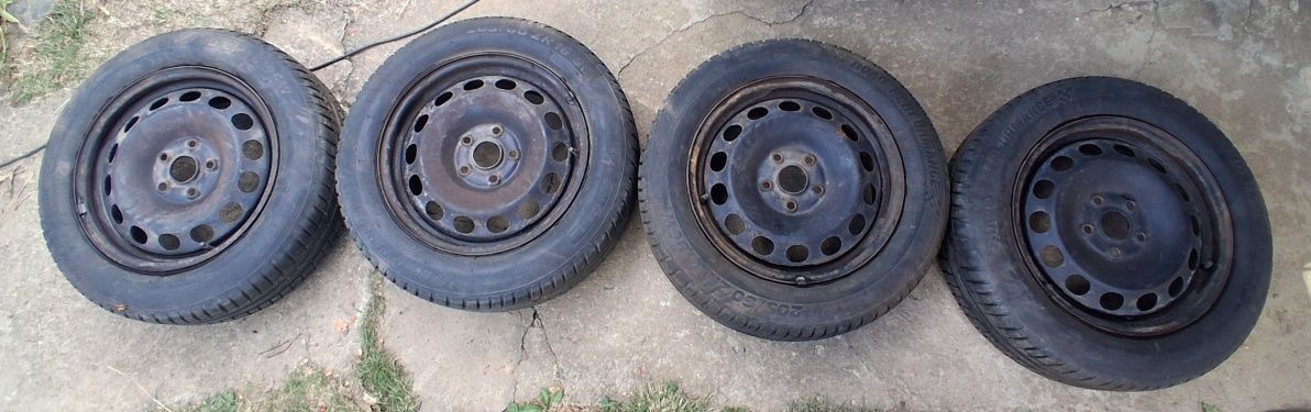 Гуми с джанти 205/60/r16 от Vw Sharan mk1
