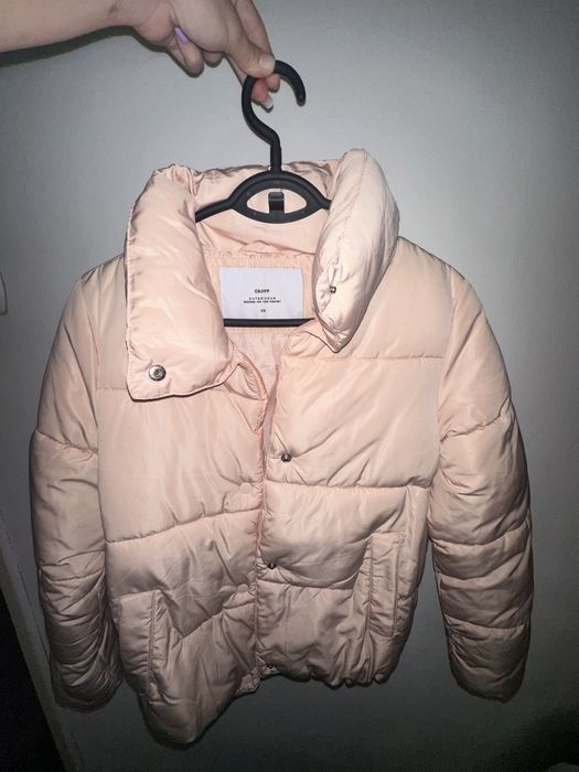 Розово бомбър яке Crop