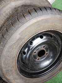 Метални джанти със зимни гуми за Пежо 406