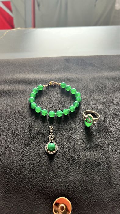 Set de argint cu marcasite