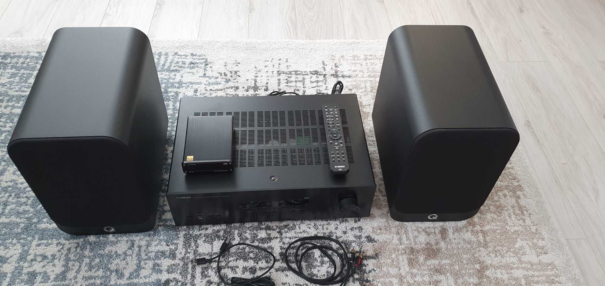 Receiver Yamaha / boxe Q Acoustics