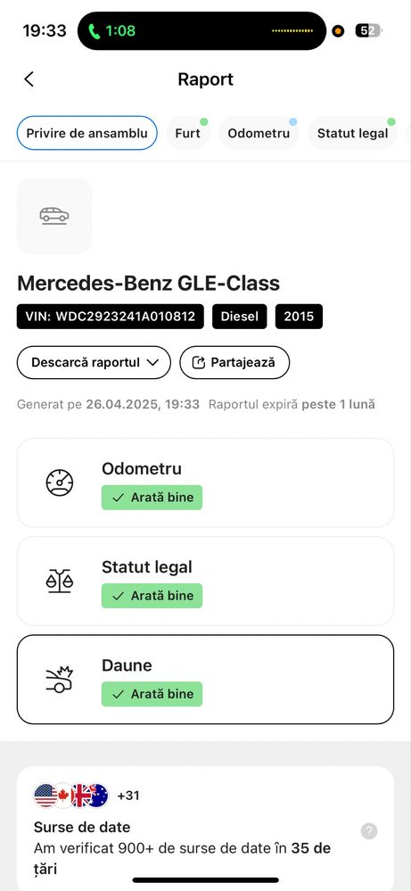 VAND/SCHIMB Mercedes GLE COUPE, 350D, 2015, 4Matic !