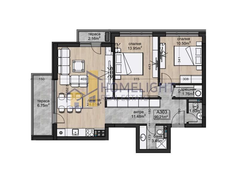 Продава се Тристаен апартамент в София, Овча купел - 103 кв.м за 1605 €/кв.м - Снимка #1