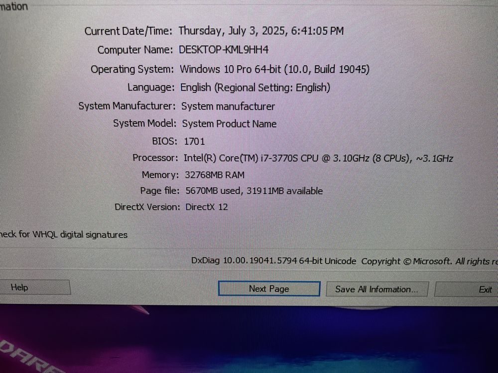 PC Gaming W10 Nostalgia