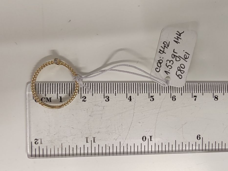 Inel damă Aur 14k Gr 1,53 cod unic 742