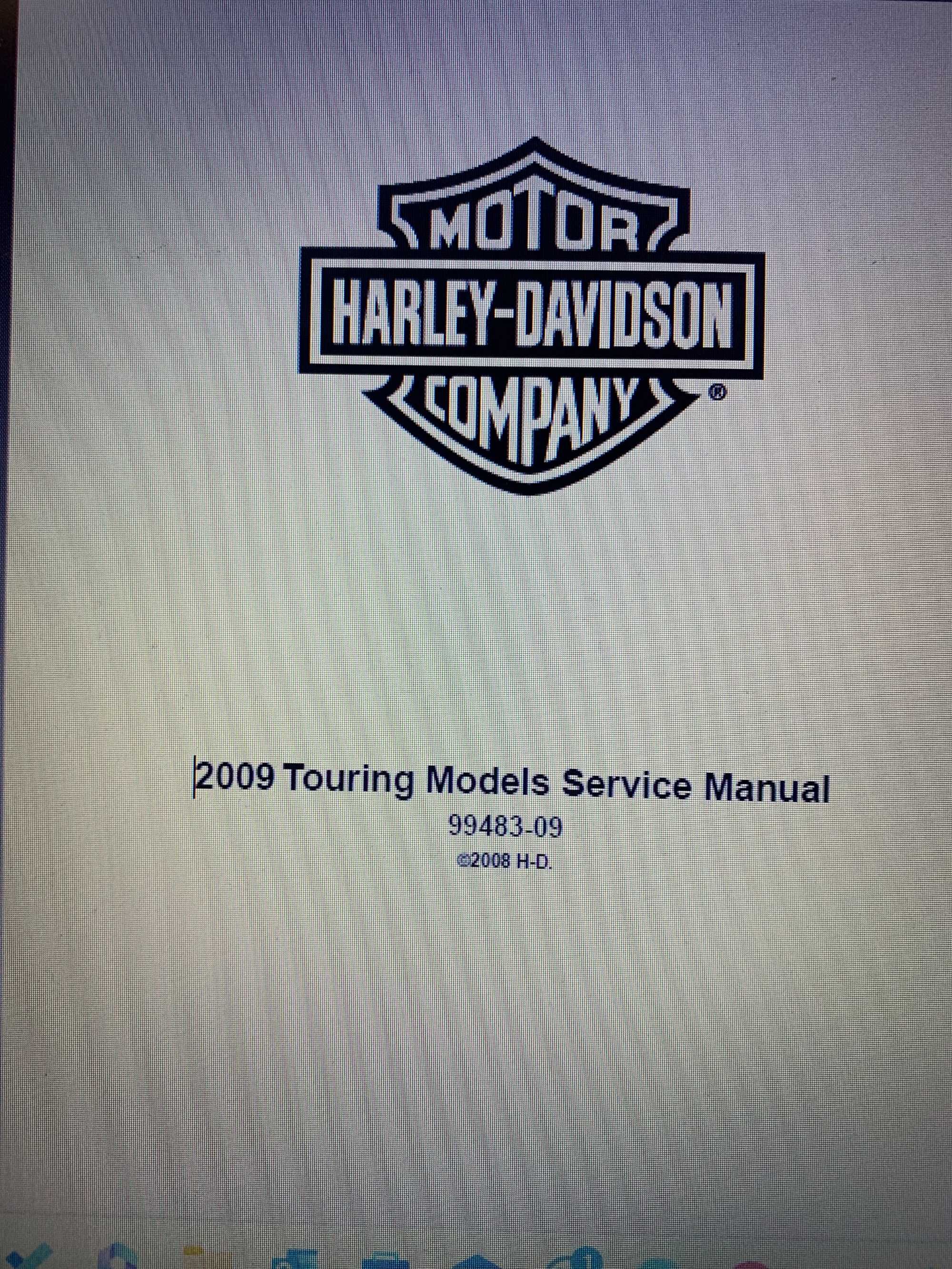 Harley Davidson / Service manual Touring 2009