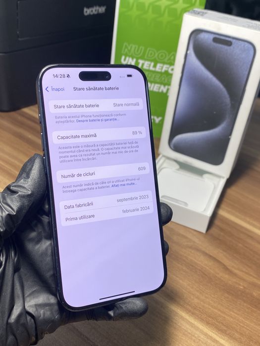 iPhone 15 Pro • 128 GB • Blue Titanium