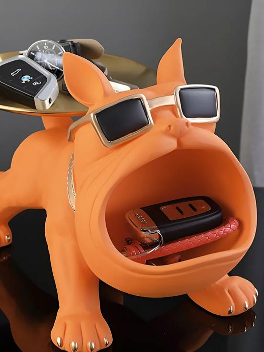 Статуэтка ключница бульдог