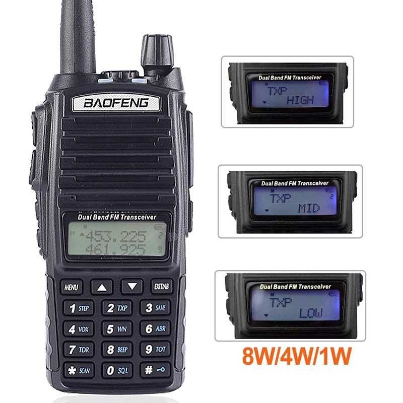 Радиостанция Baofeng UV-82 с мощност 8W, FM, DTMF, VOX