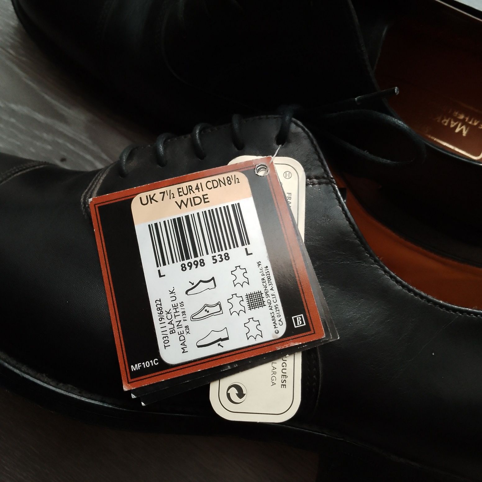 Туфли Marks & Spenser. размер  41.  Кожа. Оригинал.