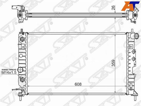 Радиатор Opel Vectra