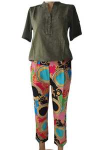 Pantaloni multicolori, marimi S, M, L