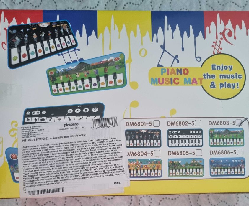 Covor muzical bebeluși tip pian