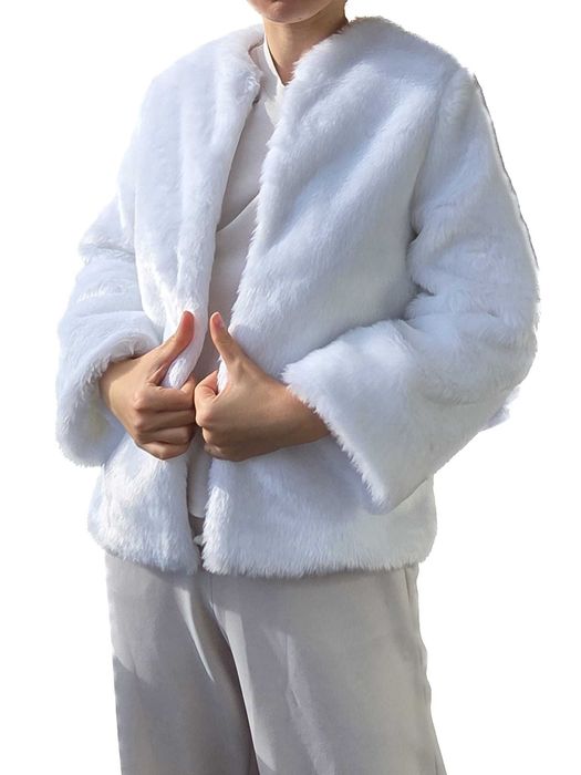 Haina eleganta de blana artifciala