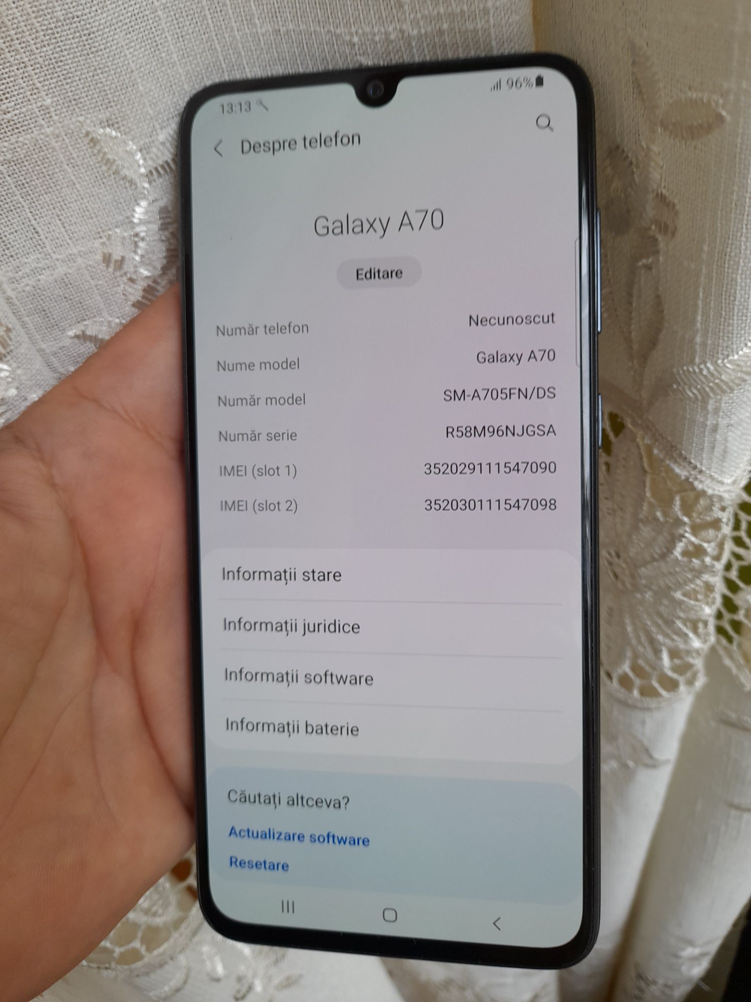 Samsung A70 impecabil