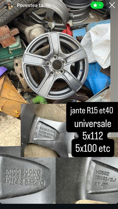 Jante universale R15