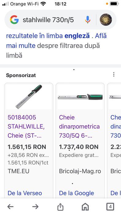 Auto Cheie Dinamometrica