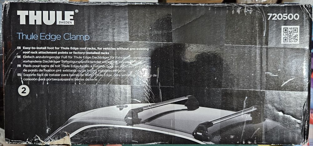 Bare transversale Thule EDGE WINGBAR BLACK VW GOLF 8/8.5