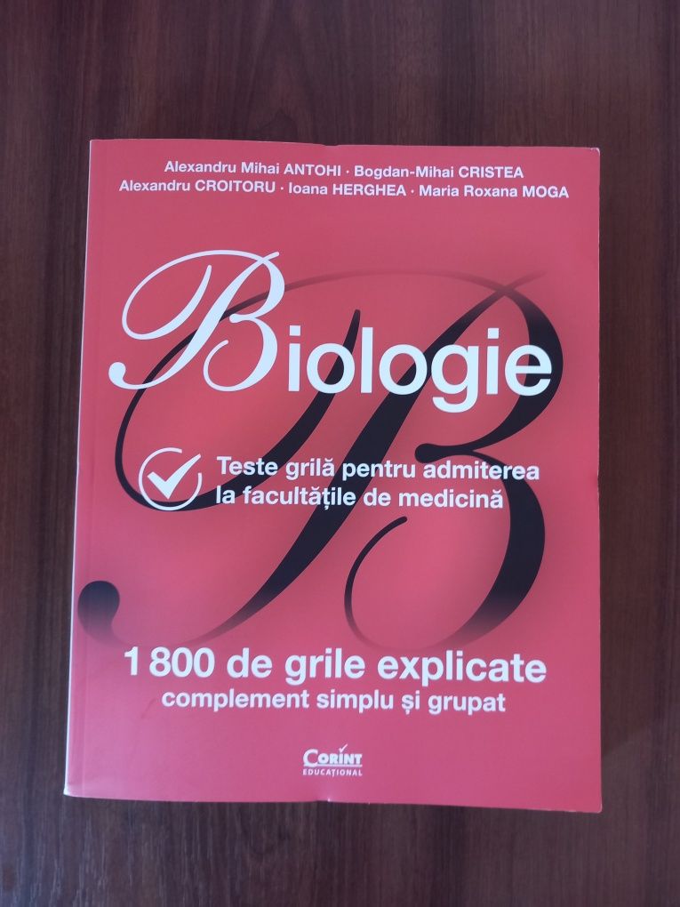 Carte admitere medicina biologie bucuresti
