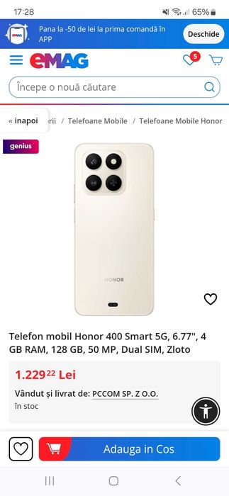 Telefon honor 400 smart