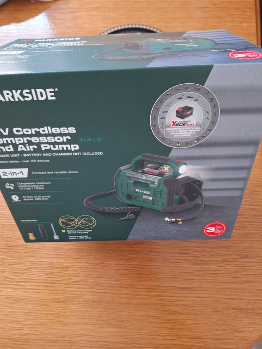 Compresor - pompa de aer auto portabila alimentare 20V