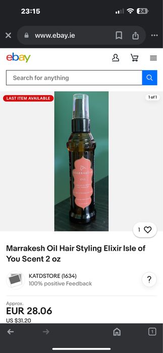 Масло за коса еликсир Marrakesh с арган