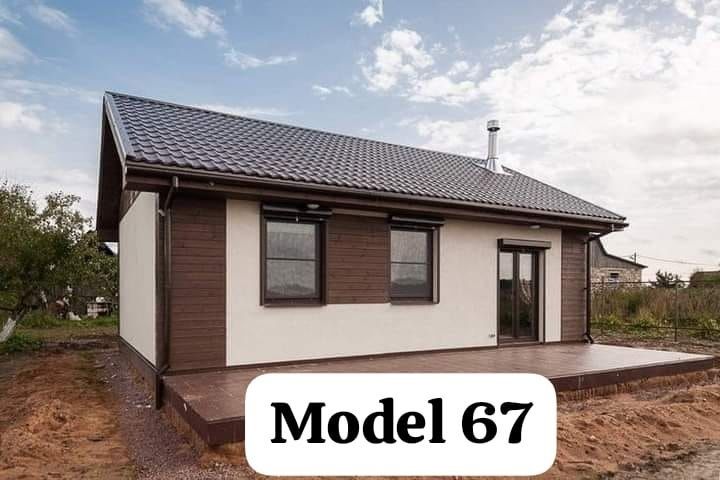 Vând case modulare pe structură metalică și cabane din