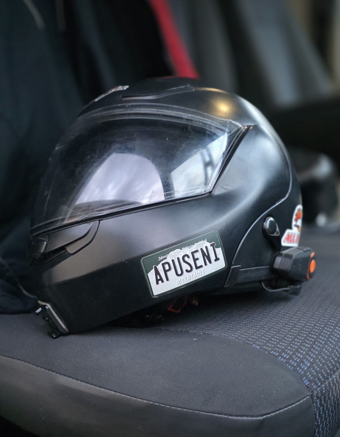 Casca Moto Flip-up Louis Probiker negru mat