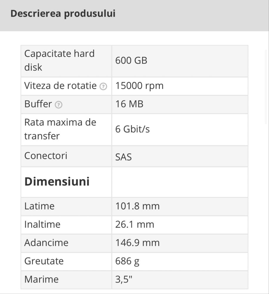 HDD Seagate 600GB