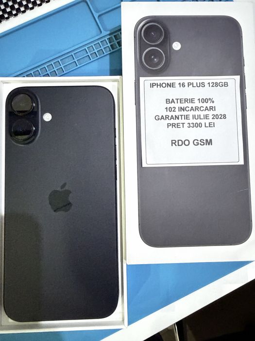 Iphone 16 Plus 128gb Ca NOU Neverlock/Garantie
