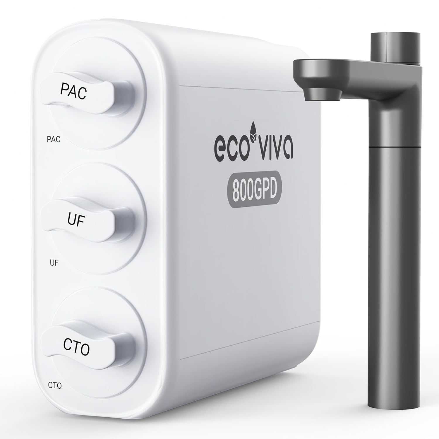 Ecoviva тристепенна филтрираща система, 0.01 микрона, 2.1л/мин дебит