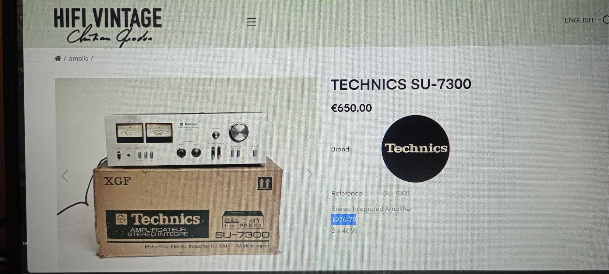 amplificator Technics su7300k